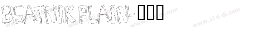 Beatnik Plain字体转换